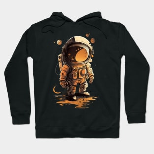 CHIBI STARING ASTRONAUT IN OUTERSPACE WITH PLANETS Hoodie